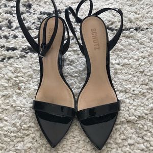 Schutz ankle strap heel